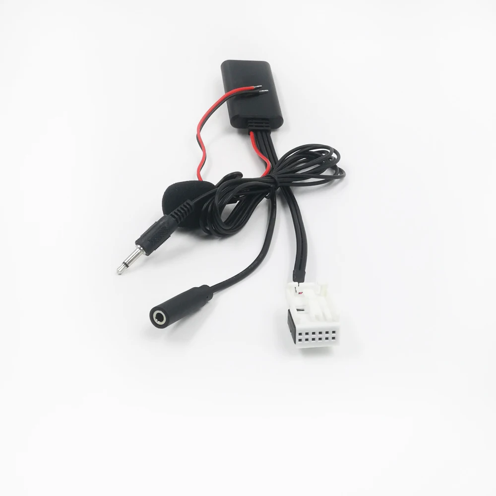 Biurlink RD4 Radio Bluetooth Aux Adapter Audio Cable 12Pin Plug For Peugeot 307 308 For Citroen C2 C4