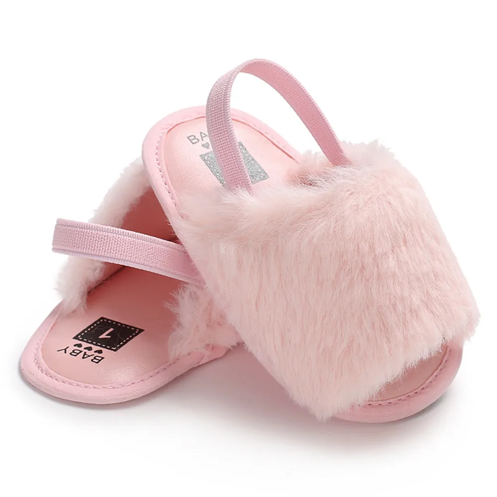 Newborn Baby Girl Soft Sole Crib Shoes Infant Toddler Summer Sandals 0-18 Months First Walker Baby Shoes Anti-slip