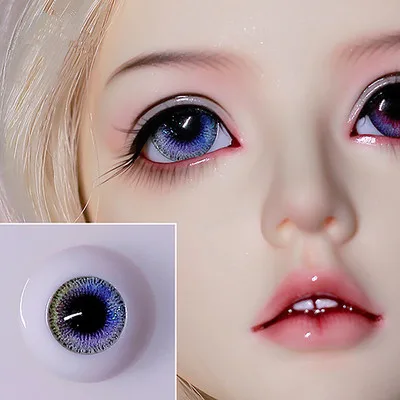 BJD doll simulation eye ball size fashion pressure eye ball 12mm14mm16mm18mm trichromatic pupil small iris gray blue violet etc