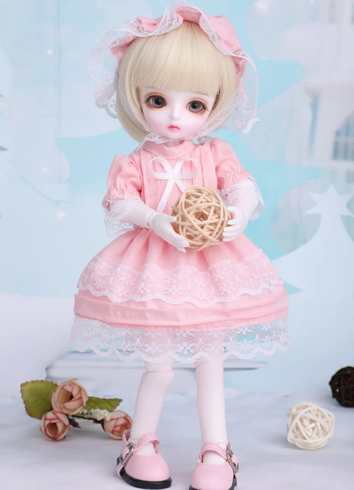 

1/6 scale BJD doll cute kid girl BJD/SD Resin figure doll DIY Model Toy gift. full set with Clothes,shoes,wig A0286Miu YOSD