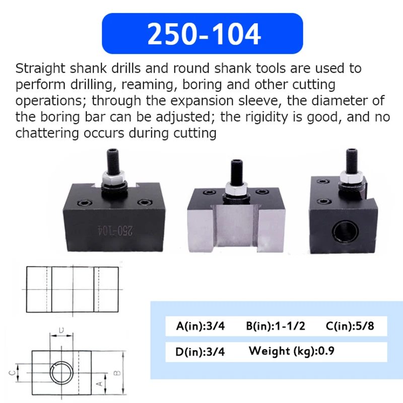 Portautensili per tornio CNC Wedge tipo GIB portautensili a cambio rapido portautensili per tornitura e rivestimento per utensili per tornio 250-101