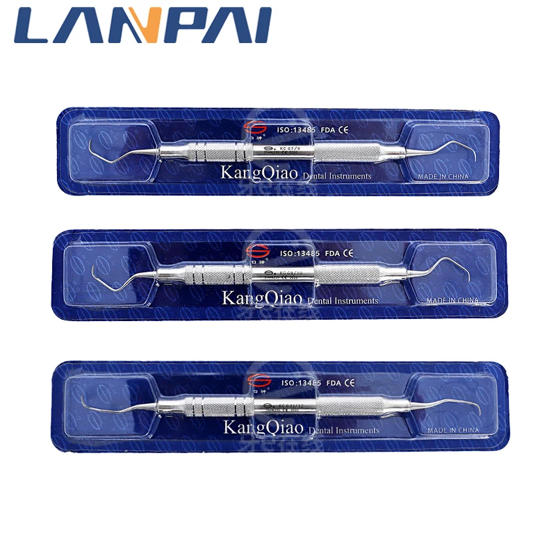 Lanpai 1pc Dental Instrument Stainless Steel Gracey Curette Periodontal Probe Perio Scalers Tool  Teeth Whitening