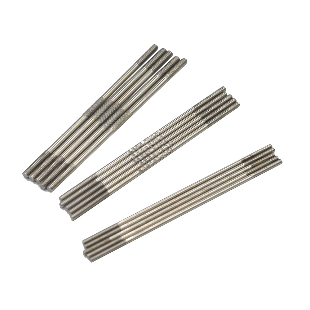 5pcs M2 M2.5 M3 Metal Push-pull Rods 45/50/75/100mm/200mm/300mm  For RC Airplane Servo Linkage Model Parts Stable Connection Rod