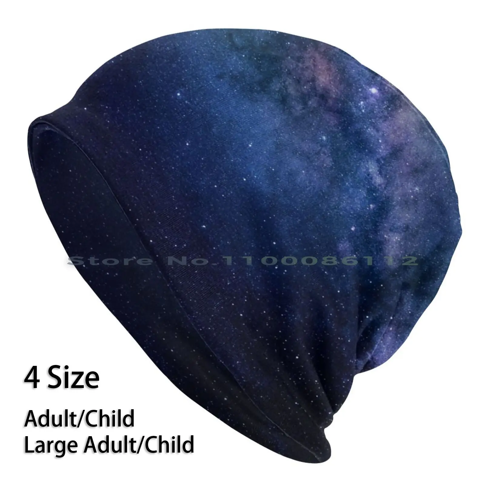 Galaxy Beanies Knit Hat Astronomy Astral Cosmos Universe Space Simple Abstract Texture Stars Milky Way Galaxy Starry Sky Starry