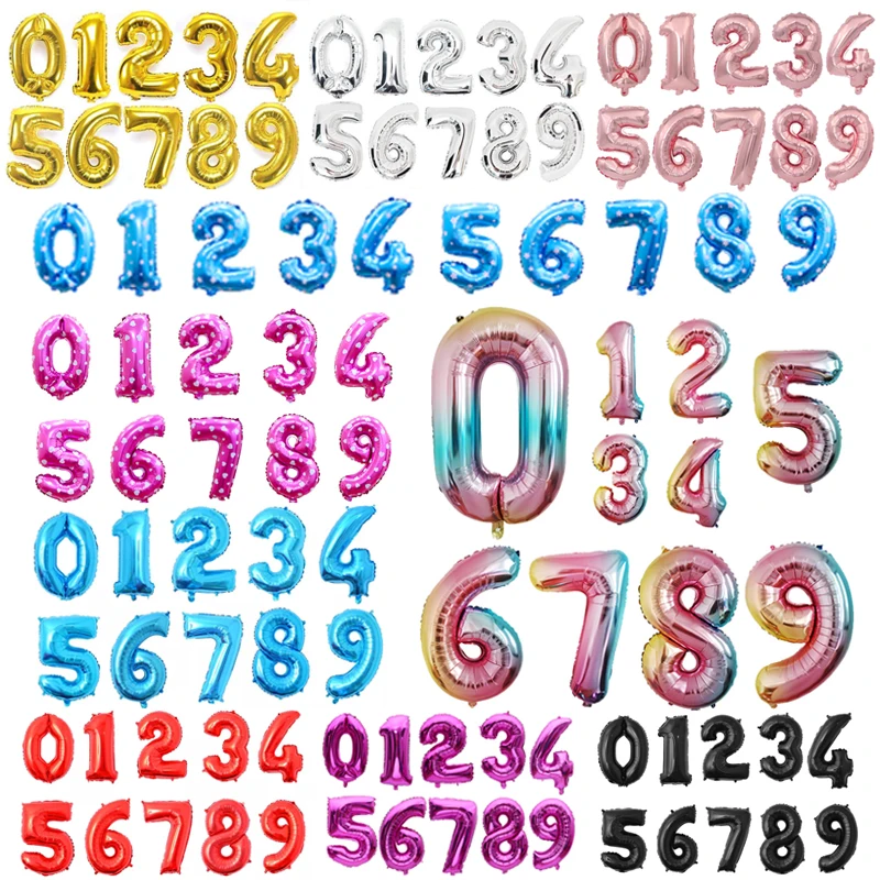 32Inch Number Ballo…