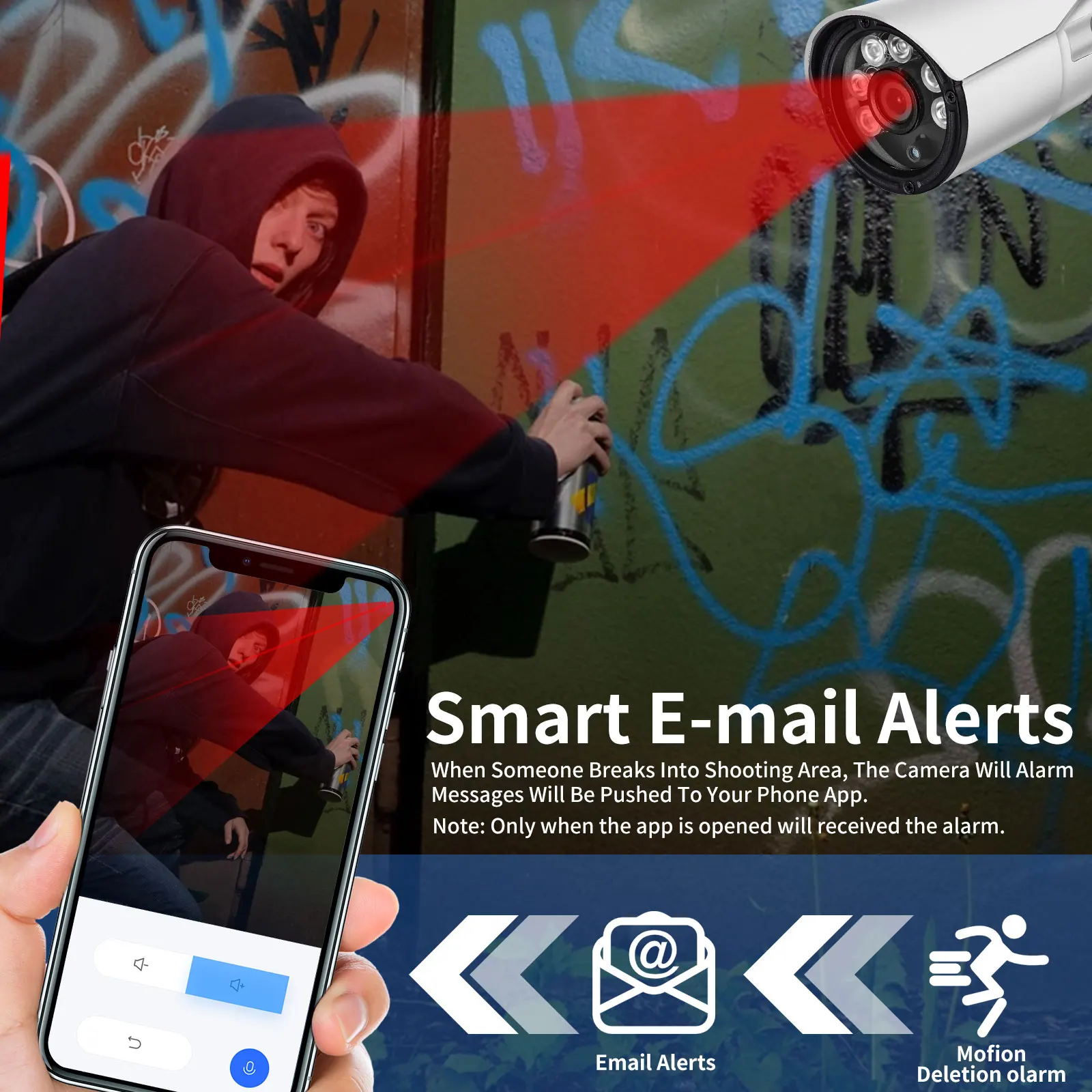 Gadinan HD 8MP POE IP Camera H.265+ Vidio Face Detection Color Night Vision Security Protection Dual Light Source Outdoor Webcam