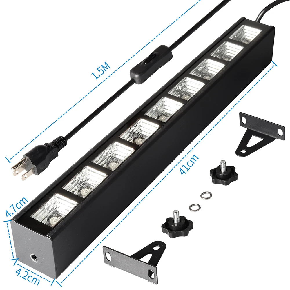 Imagem -04 - Luz uv da Fase da Lâmpada 36w Fluorescente da Fase da Luz de Inundação 385400nm Blacklight uv da Fase de Festa para Partidos Ktv