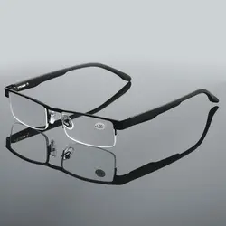 2021 nuovi uomini in acciaio inox affari occhiali da lettura per il lettore Mens presbiti occhiali ottici + 1.0 1.5 2.0 2.5 3 3.5 4.0