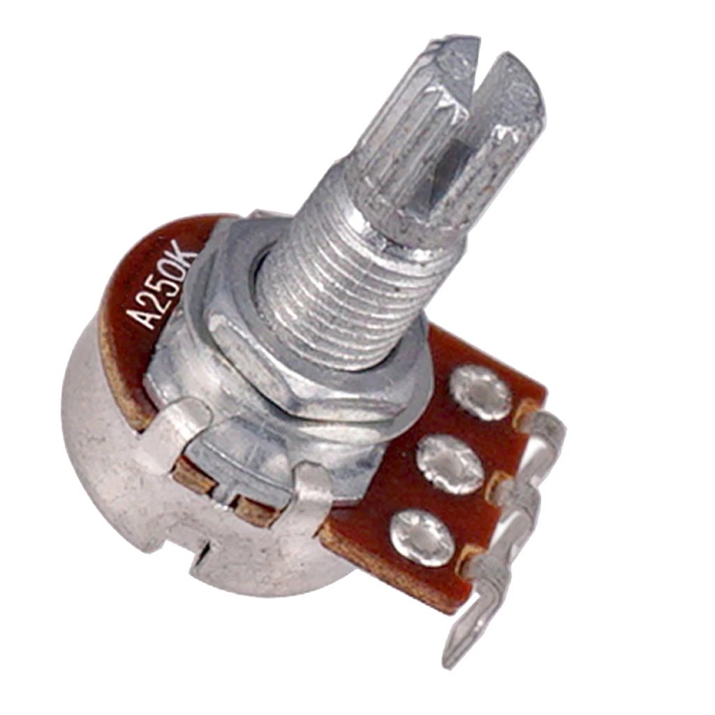 250K, Guitar Bass Long Split Shaft Potentiometer for Volume or Tone