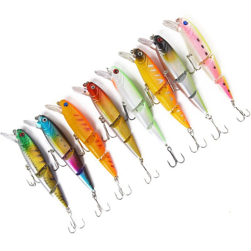 11.5cm 15g Sinking Wobblers Fishing Lures Crankbait Swimbait 3 Segment Lures Jointed Hard Artificial Bait For Fishing Tackle