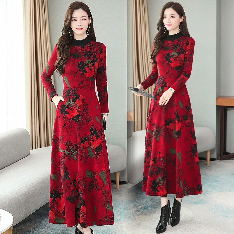 casual winter long dress for women Winter Style: The Maxi Sweater Dress | LivingLesh