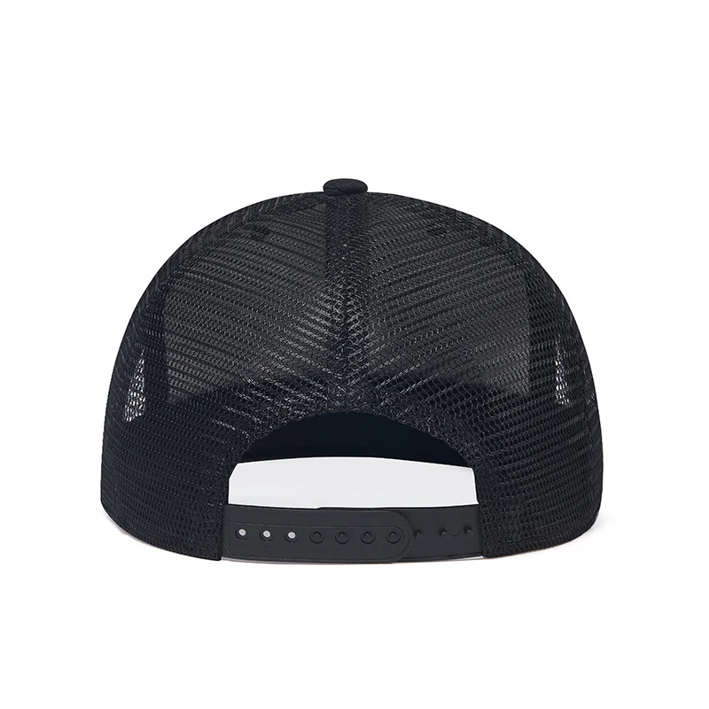 Summer Mesh Trucker Hats Men Black Flat-brimmed Baseball Cap Women Outdoor Sports Hip Hop Snapback Sunscreen Hats Unisex