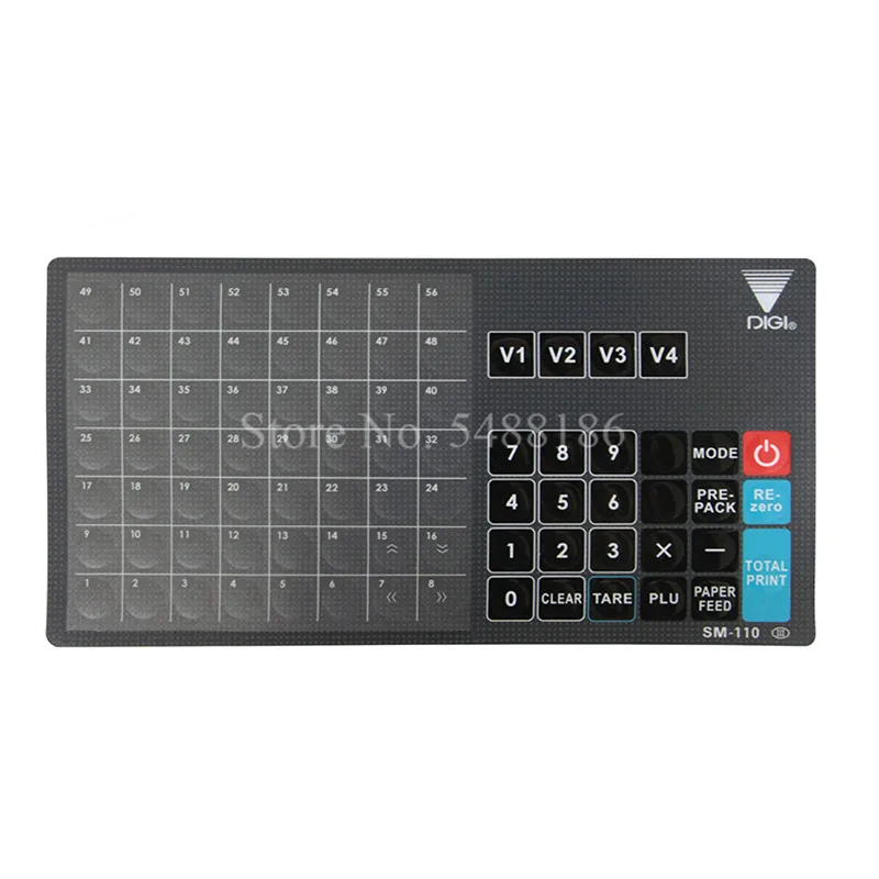 DIGI SM100 Sm110 Keyboard Film and SM-100 Internal Circuitry for Digi SM-100PCS PLUS Electronic Scale English Version