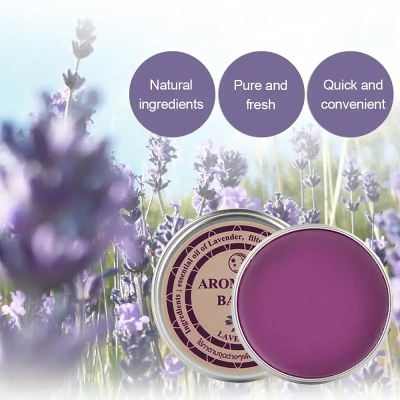 1pcs Lavender Sleepless Cream Improve Sleep Soothe Mood Aromatic Balm Lavender Cream Insomnia Relax Anxiety Cream TSLM1