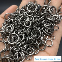 Titanium Jump Rings Open Closed, Pendant Connectors, DIY Jewelry Findings