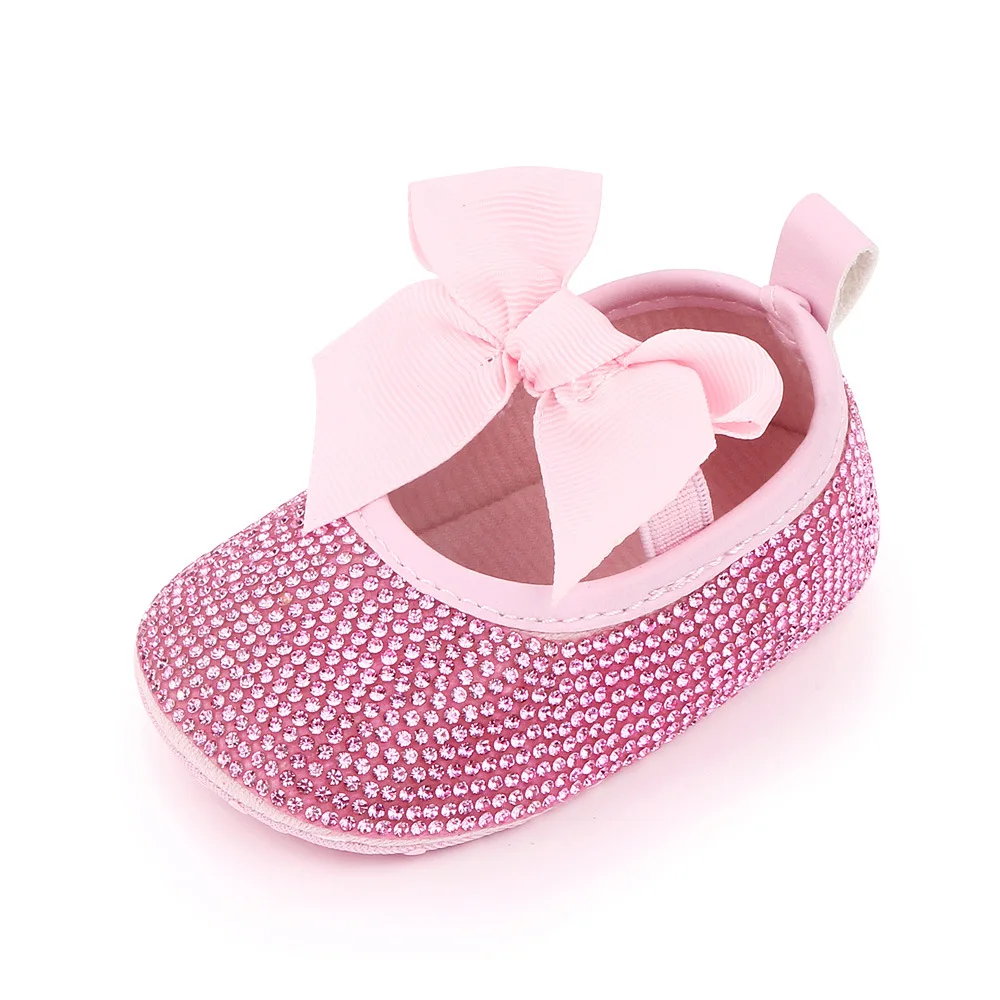 Summer New Korean Baby Girl Pearl Rhinestone Soft Bottom Toddler Princess Shoes 0-1 Year Old Infant Shoes 2584