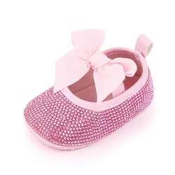 Summer New Korean Baby Girl Pearl Rhinestone Soft Bottom Toddler Princess Shoes 0-1 Year Old Infant Shoes 2584