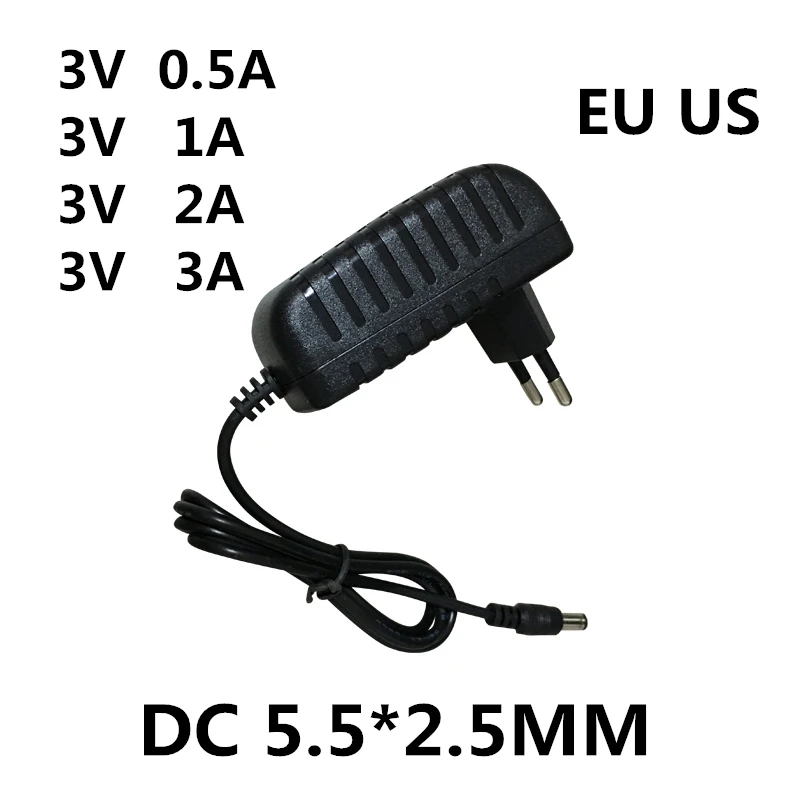 

1PCS AC / DC Adapter DC 3V 0.5A 1A 2A 3A AC 100-240V Converter power Adapter 5Volt 1000MA Power Supply Charger EU US Plug