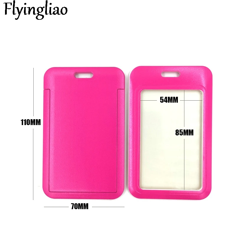 Pure Pink Color Anime Lanyard Badge Holder ID Card Lanyards Mobile Phone Rope Key Lanyard Neck Straps Keychain Key Ring