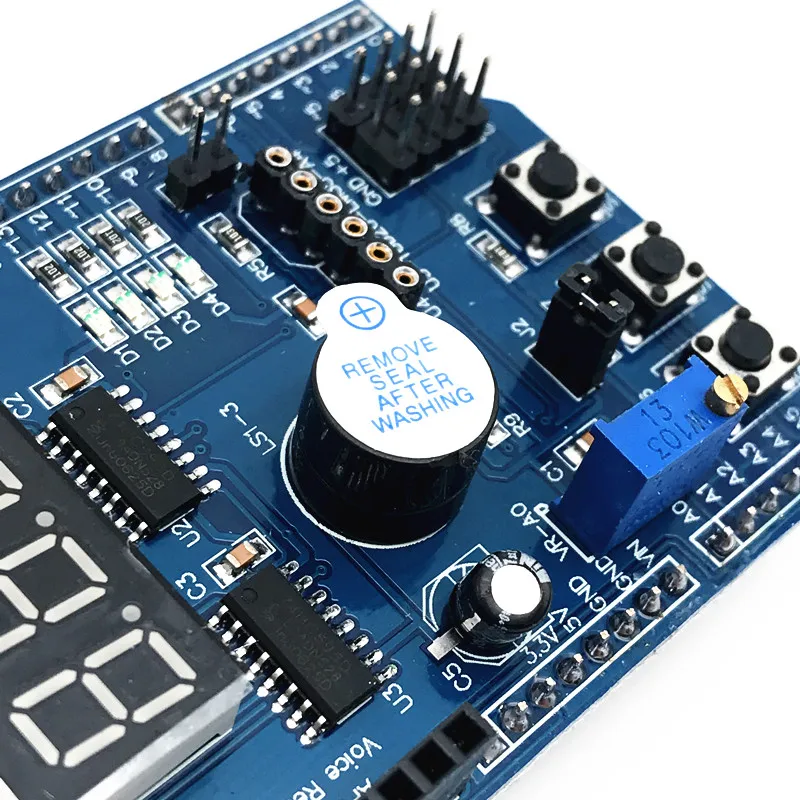 Placa de expansión de accionamiento de Motor, protector de Control de Motor, L293D