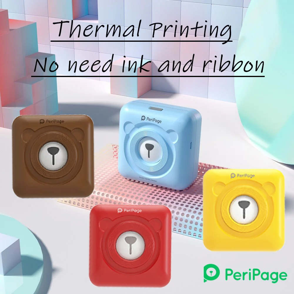 Peripage Bluetooth Mini Thermische Printer Mobiele Pocket Etiket Portable Photo Printer Sticker Label Printer Hungul Voor Smart Telefoon