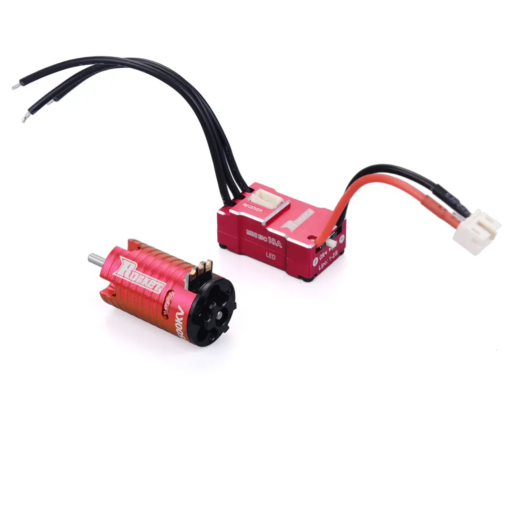 Rocket Mini1410 2500KV 3500KV 5500KV 7500KV 9500KV Borstelloze Motor 18A ESC voor Kyosho Mr03 Pro Atomic GLracing 1/28 1/32 RC Auto