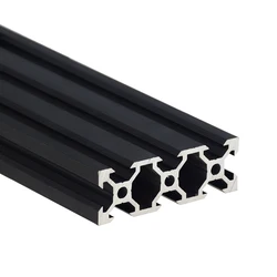 1PC BLACK 2060 V-Slot European Standard Anodized Aluminum Profile Extrusion 100-800mm Length Linear Rail for CNC 3D Printer