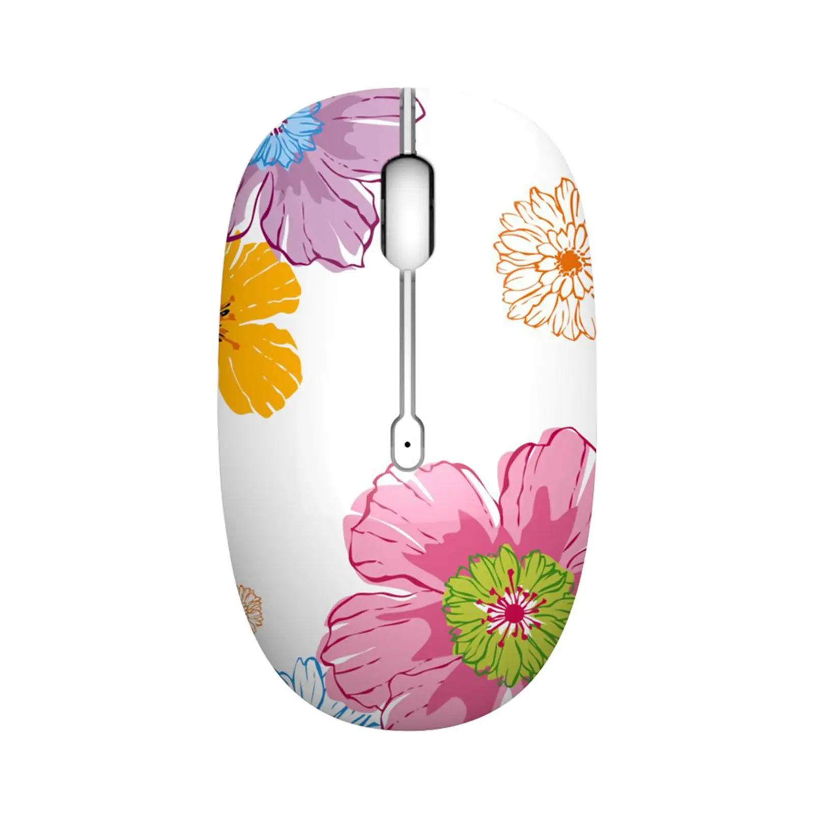 Rechargeable Women Mouse 2.4GHz 1600DPI Cartoon Butterfly Flower Animal Insect Pattern Wireless Mouse