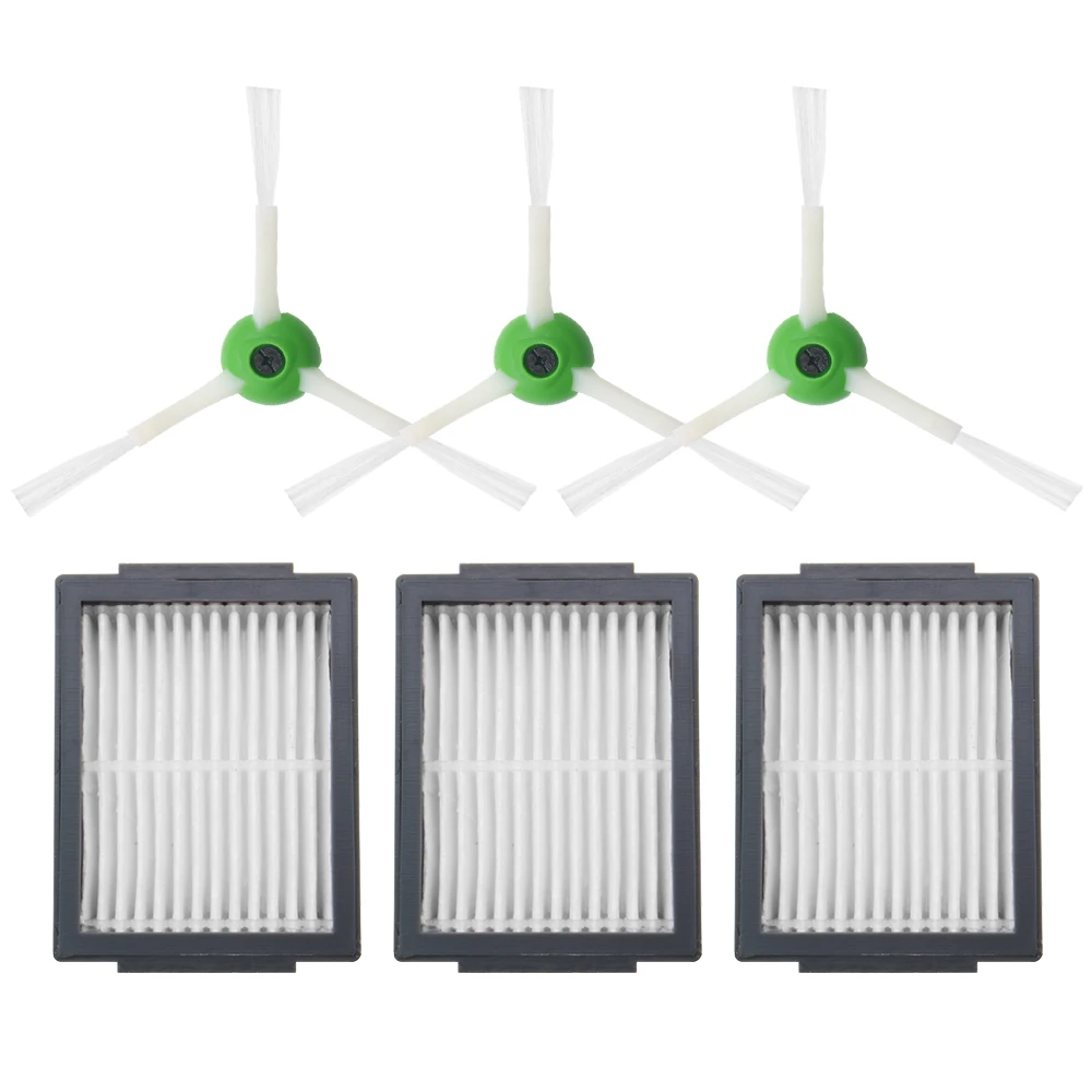 Filtro Hepa + cepillo lateral + rodillo de cepillo para iRobot Roomba i7 E5 E6 Series, piezas de repuesto para Robot aspirador