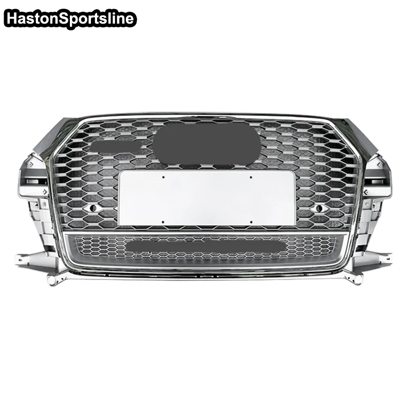 RSQ3 Q Style Front Sport Hood Grill for Audi Q3 SQ3 Sline 8V 2016-2018 Car Styling Accessories