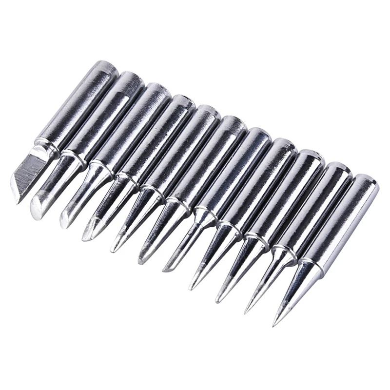 11 Pieces Soldering Iron Tips Kit 900M-T for Hakko Soldering Station Tool 900M 936 937 907