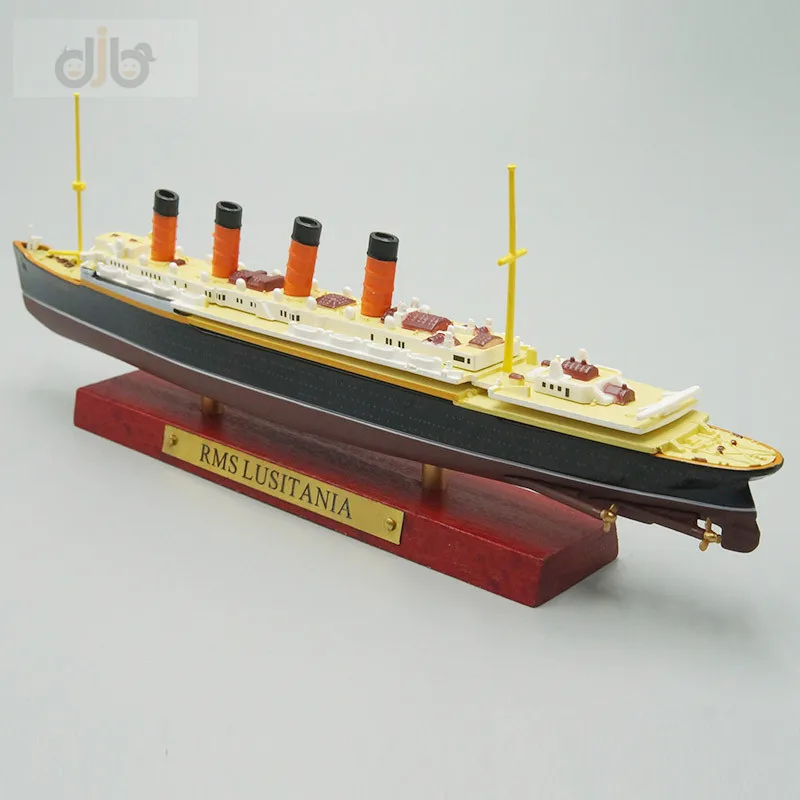 1:1250 Diecast Ship Model Toy ATLAS RMS Lusitania / T / Normandie Ocean Liner Cruiser For Collection