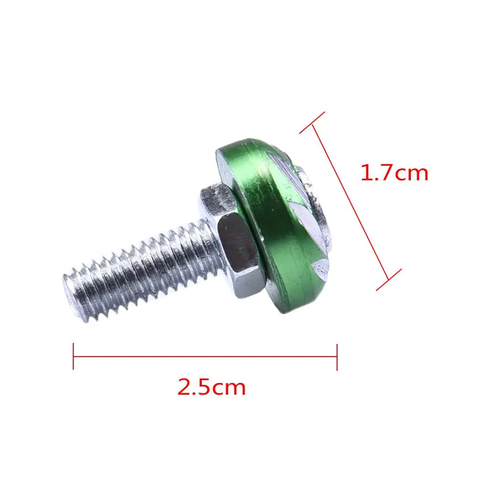 10PCS Decorative Color Screws License Plate Screws Nuts Bolts Motorcycles