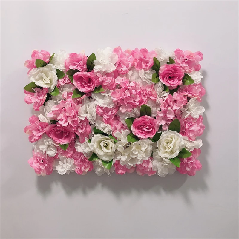 Artificial Flowers DIY Wedding Decoration Flower Wall Panels Silk Rose Hydrangea Flower Christmas Decor Wedding Backdrop Flower