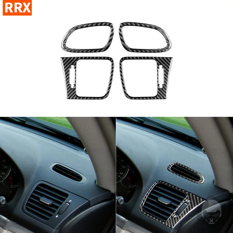 For Subaru Legacy/Outback 2005-2009 Carbon Fiber Stickers Defogging Outlet Air Conditioning Vents Car Decoration Accessories