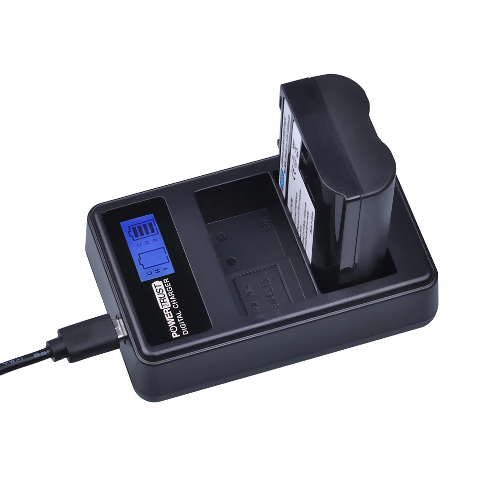 EN-EL15/ EN-EL15C Battery Smart Dual Charger for Nikon Zf, Z8, Z7,Z7 II, Z6,D780,D500,D600,D610,D750,D800,D810,D810a,D850,D7100