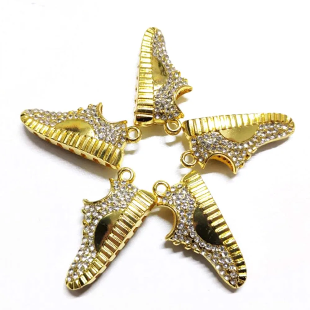 

10pcs Clear Rhinestone Shoe Charms For Women DIY jewelry accessories S14