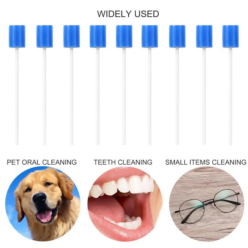 Swabs ปาก Oral ฟองน้ำ Swab Carecleaning ฟองน้ำทิ้ง Foamunflavored Swabstick Stick ทำความสะอาดปลอดเชื้อ Gum แปรง Brushdry