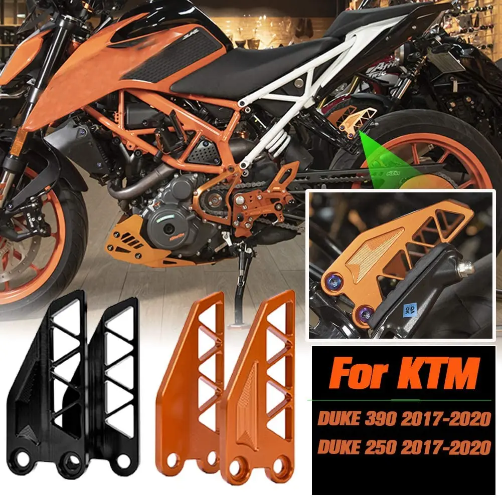 

Motorcycle for Duke 390 250 125 2017 2018 2019 2020 For KTM Aluminium Rear Heel Protective Cover Guard Foot Peg Footrest