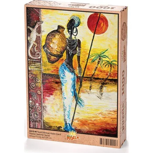 King Of Puzzle Testili African Women Zaire Wooden Jigsaw Puzzle 1000 Pieces (UK13-M)