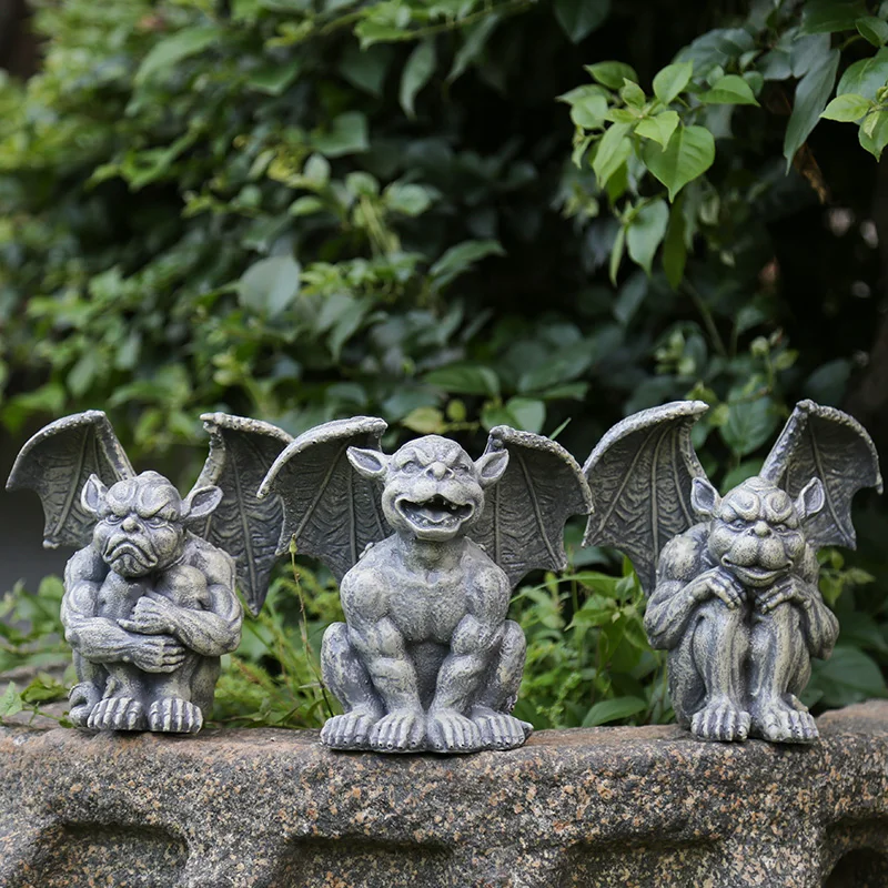 Garden miscellaneous goods courtyard small ornaments resin little monster demon statue creative animal decoration ornaments