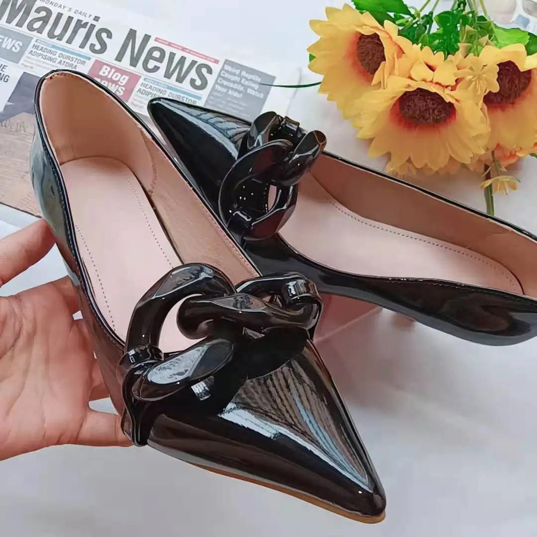 New Spring Sexy Pointed Toe Thin Heels Woman Pumps Fashion Shallow Dress Sandals Women Office Work Ladies Shoes Slides