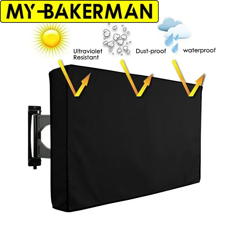 TV Cover for 22 55 inch LCD TV Dust-proof Microfiber Cloth Protect LED Screen Weatherproof Outdoor Waterproof TV Cover