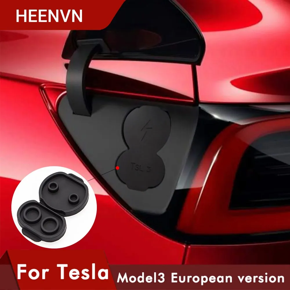 

New Arrive 2021 Model3 Car For Tesla Model 3 Europe Car Charging Port Dust Plug Protective Cover Accessories Model Y 2017-2021