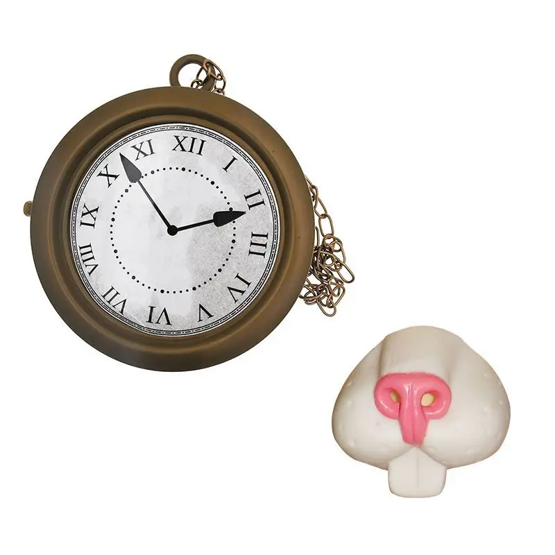 Festival Easter Plastic Clock And Rabbit Nose Suit Party Stage Props