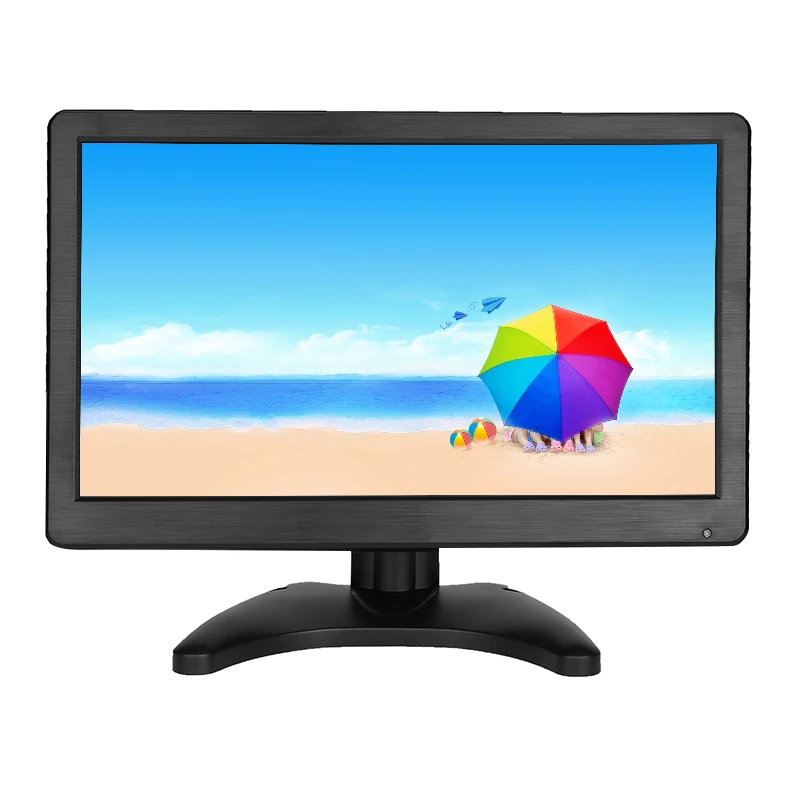 HD Monitor Computer High Resolution 1920*1080 IPS  Led Screen Desktop Display with AV/BNC/VGA/HDMI/USB and Two Speakers