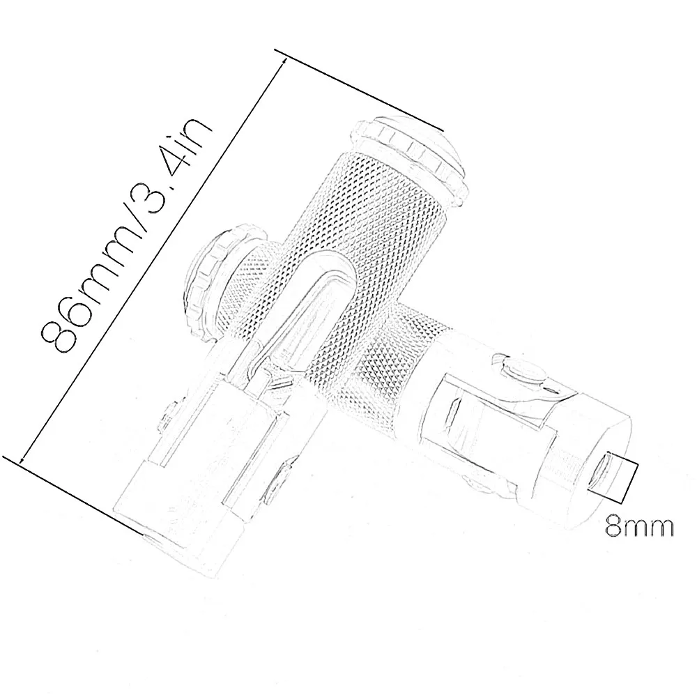 Universal Motocicleta Folding Footests, Foot Rests, Pedais Set, Moto Acessórios, BMW, Honda, Yamaha, Kawasaki, Footpegs