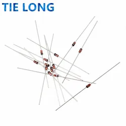 100PCS 1N60 DO-7 1N60P DO-35 Schottky Germanium Diode TV Radio FM Detection