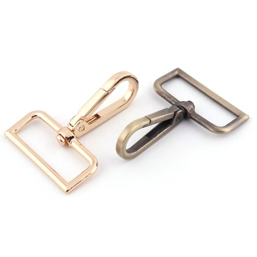 5pcs 38mm Swivel Clasp Swivel Hook Metal Swivel Lobster Claw Clasp Push Gate Snap Hook Purse Hardware