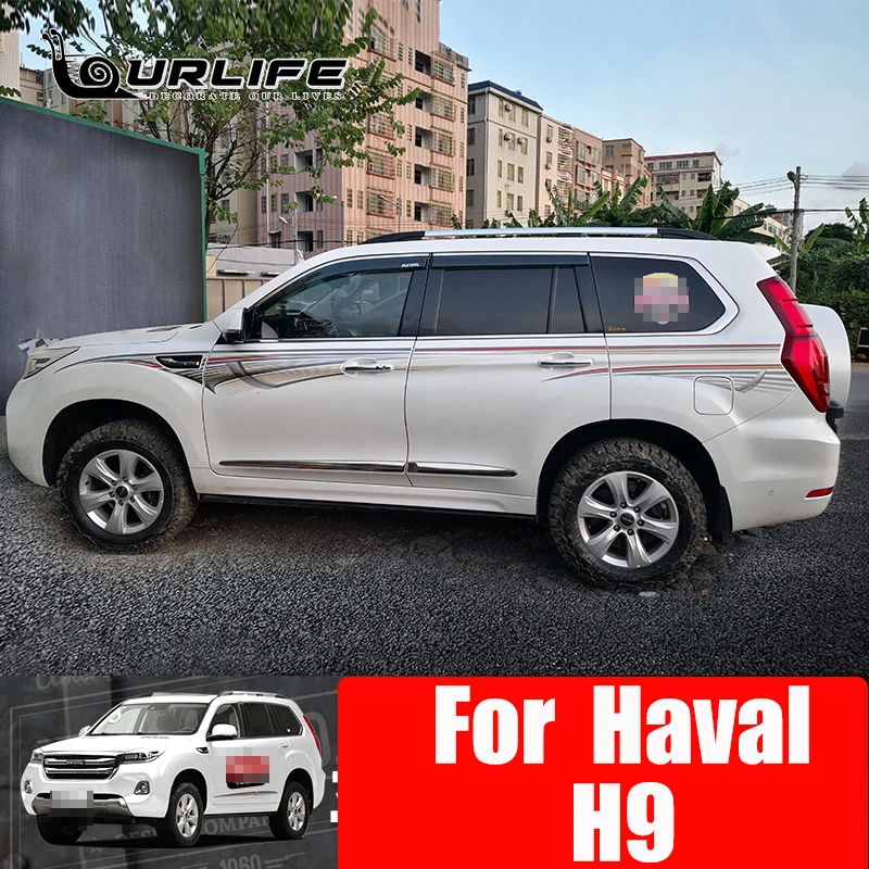 Car Stickers Body Decoration Fashion Decals H9 Personalized Custom Sticker For Haval H9 2016-2018 2019 2020 2021 Accessories